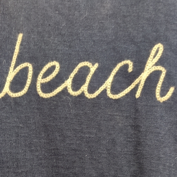 Belle by Kim Gravel Navy Blue Crew Neck Sweater - Picture 4 of 5